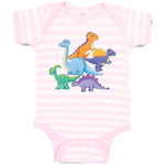 Dinosaur Buddies Brachiosaurus, Tyrannosaurus Rex, Triceratops and Stegosaurus