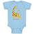 Baby Clothes Giraffe's Love for Her Baby with Flowers on Their Ears Cotton