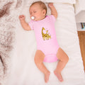 Baby Clothes Giraffe's Love for Her Baby with Flowers on Their Ears Cotton