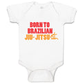 Baby Clothes Born to Brazilian Jiu Jitsu Sport Martial Arts Baby Bodysuits