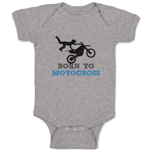 Baby Clothes Born to Motocross Sport Sports Motocross Baby Bodysuits Cotton