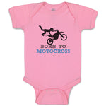 Baby Clothes Born to Motocross Sport Sports Motocross Baby Bodysuits Cotton