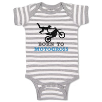 Baby Clothes Born to Motocross Sport Sports Motocross Baby Bodysuits Cotton