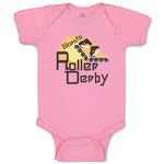 Baby Clothes Born to Roller Derby Sport Sports Roller Derby Baby Bodysuits