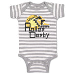 Baby Clothes Born to Roller Derby Sport Sports Roller Derby Baby Bodysuits