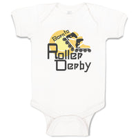 Baby Clothes Born to Roller Derby Sport Sports Roller Derby Baby Bodysuits