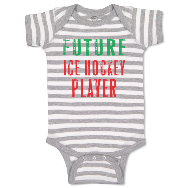 Baby Clothes Future Ice Hockey Player Sport Future Sport Baby Bodysuits Cotton