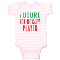 Baby Clothes Future Ice Hockey Player Sport Future Sport Baby Bodysuits Cotton