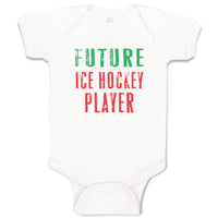 Baby Clothes Future Ice Hockey Player Sport Future Sport Baby Bodysuits Cotton