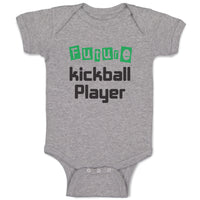 Baby Clothes Future Kickball Player Sport Future Sport Baby Bodysuits Cotton