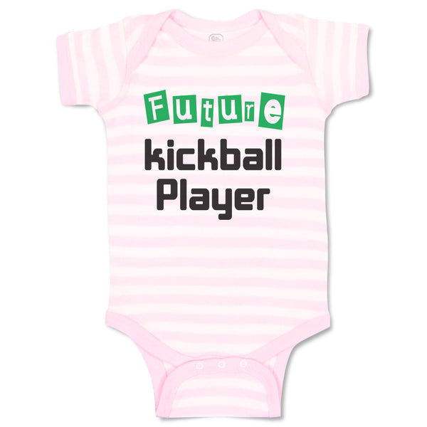 Baby Clothes Future Kickball Player Sport Future Sport Baby Bodysuits Cotton