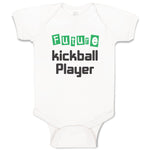 Baby Clothes Future Kickball Player Sport Future Sport Baby Bodysuits Cotton