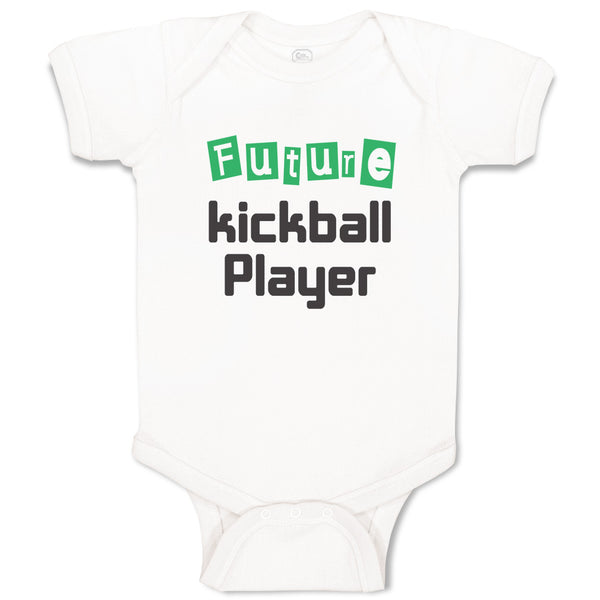 Baby Clothes Future Kickball Player Sport Future Sport Baby Bodysuits Cotton