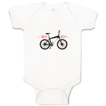 Baby Clothes My Heart Beats for Bmx Sport Baby Bodysuits Boy & Girl Cotton