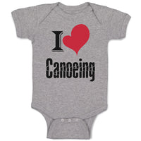 Baby Clothes I Love Canoeing Sport Canoe Baby Bodysuits Boy & Girl Cotton