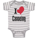 Baby Clothes I Love Canoeing Sport Canoe Baby Bodysuits Boy & Girl Cotton