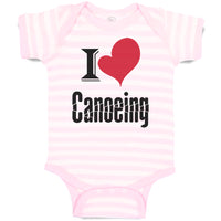Baby Clothes I Love Canoeing Sport Canoe Baby Bodysuits Boy & Girl Cotton