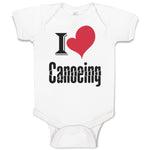 Baby Clothes I Love Canoeing Sport Canoe Baby Bodysuits Boy & Girl Cotton