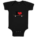Baby Clothes I Love Skateboard Skater Sport Baby Bodysuits Boy & Girl Cotton