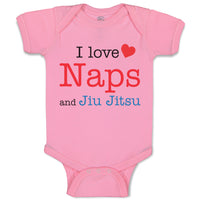 Baby Clothes I Love Naps and Jiu Jitsu Sport Martial Arts Baby Bodysuits Cotton