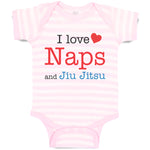 Baby Clothes I Love Naps and Jiu Jitsu Sport Martial Arts Baby Bodysuits Cotton