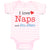 Baby Clothes I Love Naps and Jiu Jitsu Sport Martial Arts Baby Bodysuits Cotton
