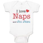 Baby Clothes I Love Naps and Jiu Jitsu Sport Martial Arts Baby Bodysuits Cotton