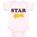 Baby Clothes Icon of Cute Star Smile Face Baby Bodysuits Boy & Girl Cotton