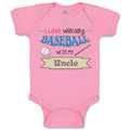 Baby Clothes I Love Watching Baseball with My Uncle Baseball Baby Bodysuits