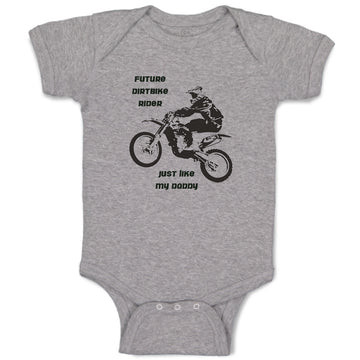 Baby Clothes Future Dirt Bike Rider like My Daddy Sports Bike Riding Cotton