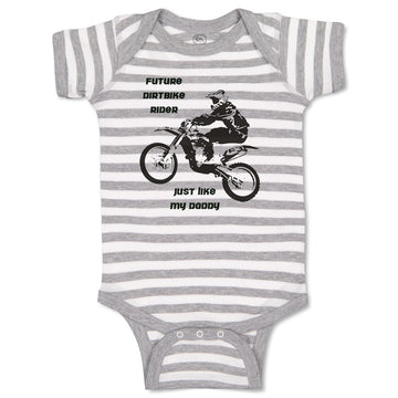 Baby Clothes Future Dirt Bike Rider like My Daddy Sports Bike Riding Cotton
