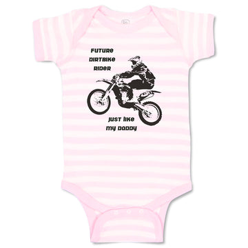 Baby Clothes Future Dirt Bike Rider like My Daddy Sports Bike Riding Cotton
