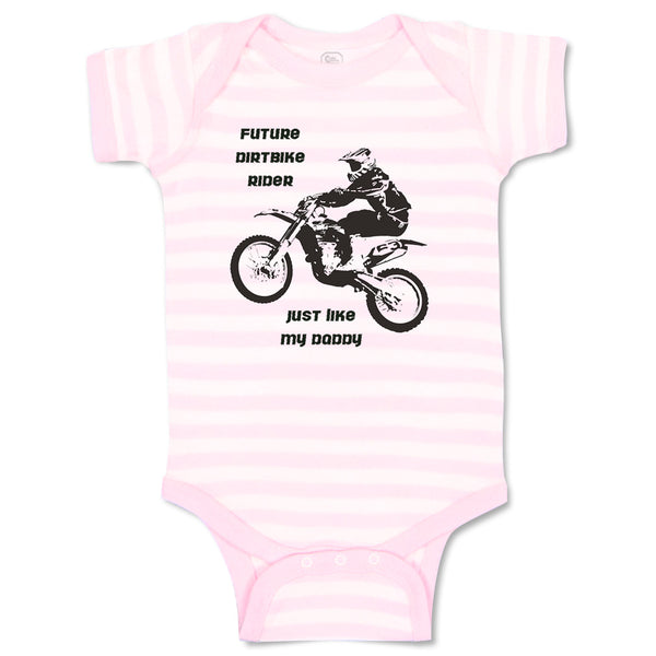 Baby Clothes Future Dirt Bike Rider like My Daddy Sports Bike Riding Cotton