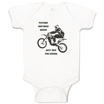 Baby Clothes Future Dirt Bike Rider like My Daddy Sports Bike Riding Cotton