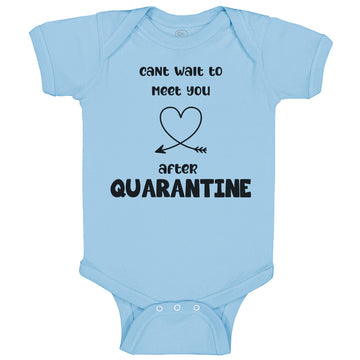 Baby Clothes Can'T Wait to Meet You After Quarantine Newborn Baby Baby Bodysuits
