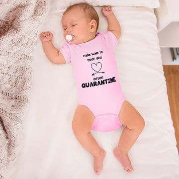 Baby Clothes Can'T Wait to Meet You After Quarantine Newborn Baby Baby Bodysuits