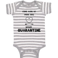 Baby Clothes Can'T Wait to Meet You After Quarantine Newborn Baby Baby Bodysuits