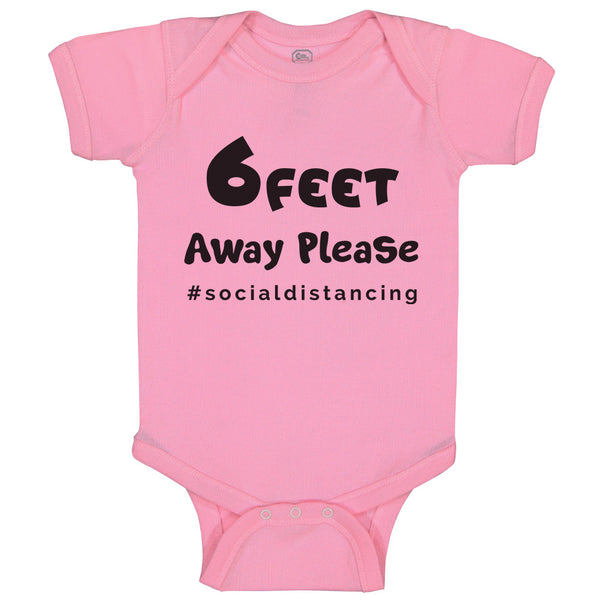 Baby Clothes 6 Feet Away Please #Socialdistancing Quarantine Baby Bodysuits