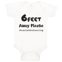 Baby Clothes 6 Feet Away Please #Socialdistancing Quarantine Baby Bodysuits