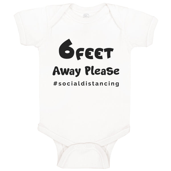 Baby Clothes 6 Feet Away Please #Socialdistancing Quarantine Baby Bodysuits