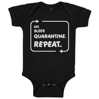 Baby Clothes Eat Sleep Quarantine Repeat Social Distancing 2020 Baby Bodysuits