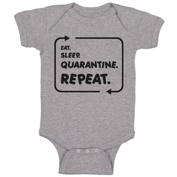 Baby Clothes Eat Sleep Quarantine Repeat Social Distancing 2020 Baby Bodysuits