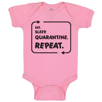 Baby Clothes Eat Sleep Quarantine Repeat Social Distancing 2020 Baby Bodysuits