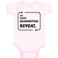 Baby Clothes Eat Sleep Quarantine Repeat Social Distancing 2020 Baby Bodysuits