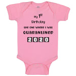 Baby Clothes My First Birthday The 1 Where I Was Quarantined 2020 Baby Bodysuits