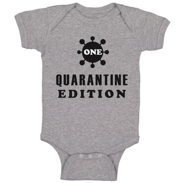 Baby Clothes 1 Quarantine Edition First Baby Birthday 1 Year Old Baby Bodysuits