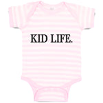 Baby Clothes Kid Life Monogram with Polkat Dot Baby Bodysuits Boy & Girl Cotton