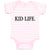 Baby Clothes Kid Life Monogram with Polkat Dot Baby Bodysuits Boy & Girl Cotton