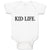 Baby Clothes Kid Life Monogram with Polkat Dot Baby Bodysuits Boy & Girl Cotton