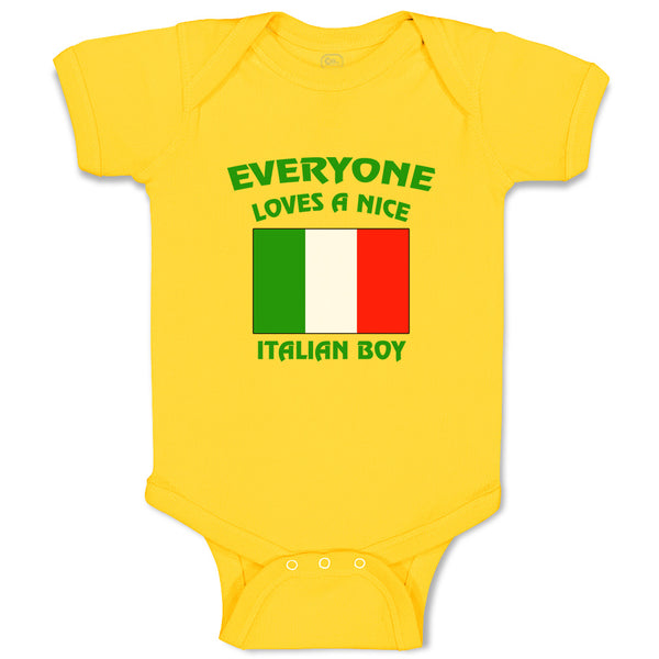 Baby Clothes Everyone Loves A Nice Italian Boy Italy Countries Baby Bodysuits